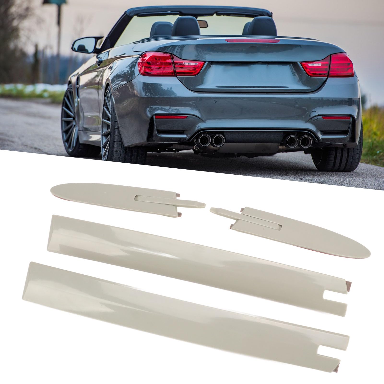 Osłona Zawiasu Górnego Dachu Kabrioletu do E93 335i M3 M4 F83, 54377184037 54377184038 Listwa Dachu Cabrio Listwa Dachu, 4 szt. Listwa Dachu Cabrio, Lewa i Prawa Strona