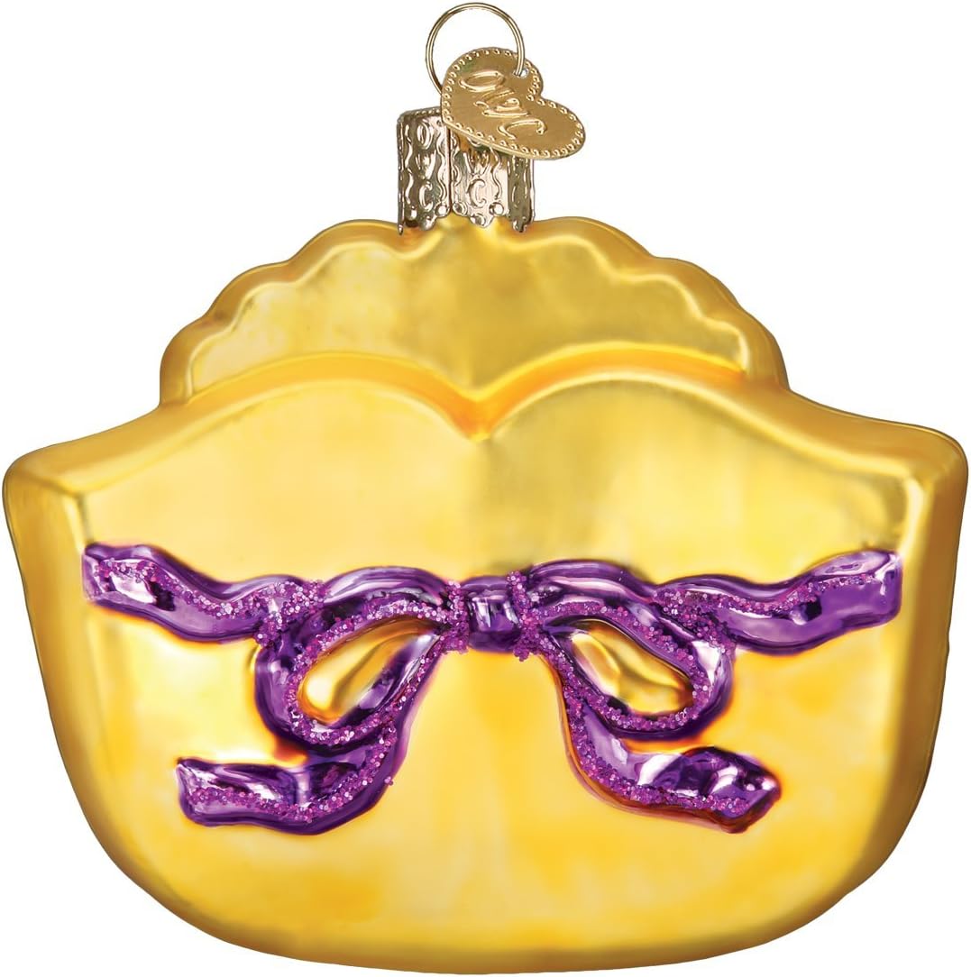 Old World Christmas 36241 Cities, Places and Landmarks Glass Blown Ornaments for Christmas Tree Mardi Gras Mask, 3 X 3 X 2.5 - Image 3