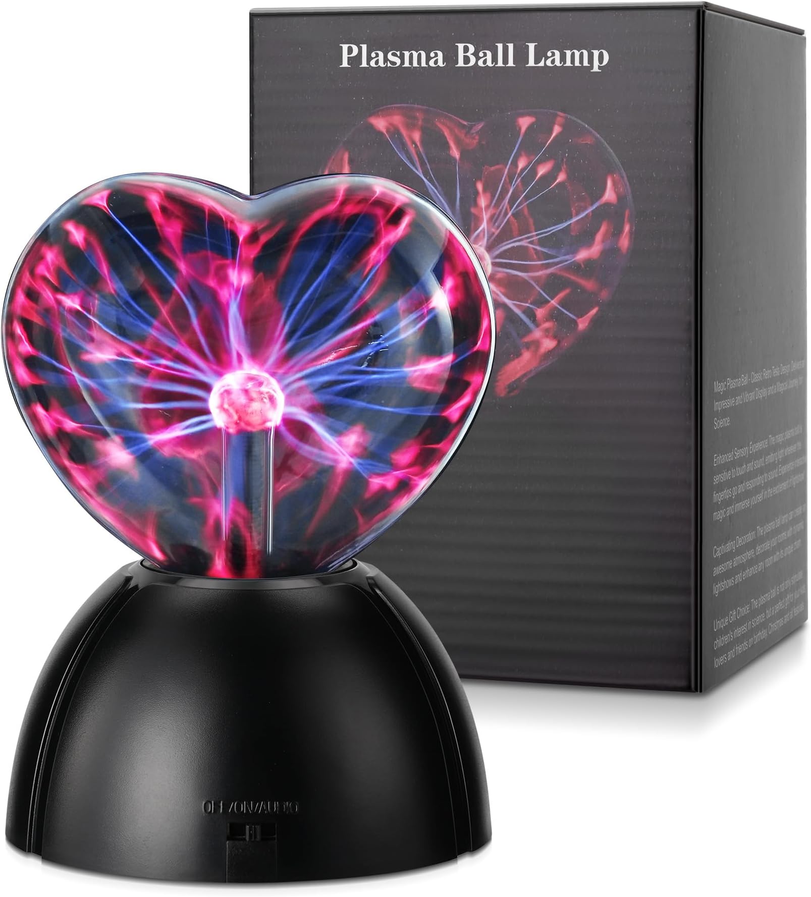 Plasma Ball, Magic Plasma Lamp, Touch Sensitive and Sound Sensitive Plasma Lamp, Novelty Night Light for Nursery Decoration