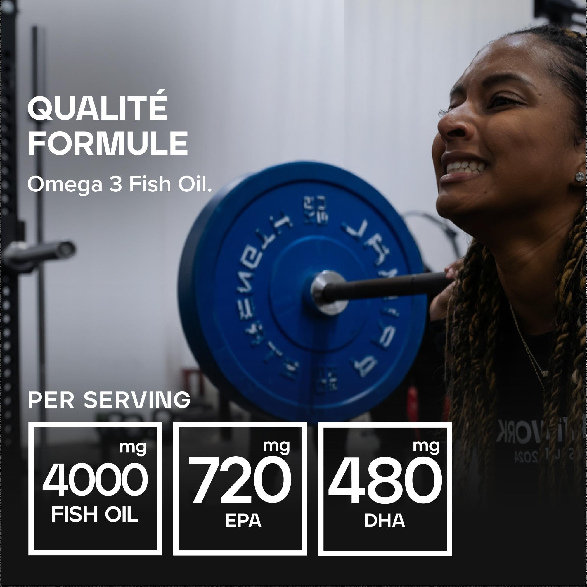 Bulk Gélules d'huile de poisson oméga 3, 1000 mg, paquet de 270, l'emballage peut varier