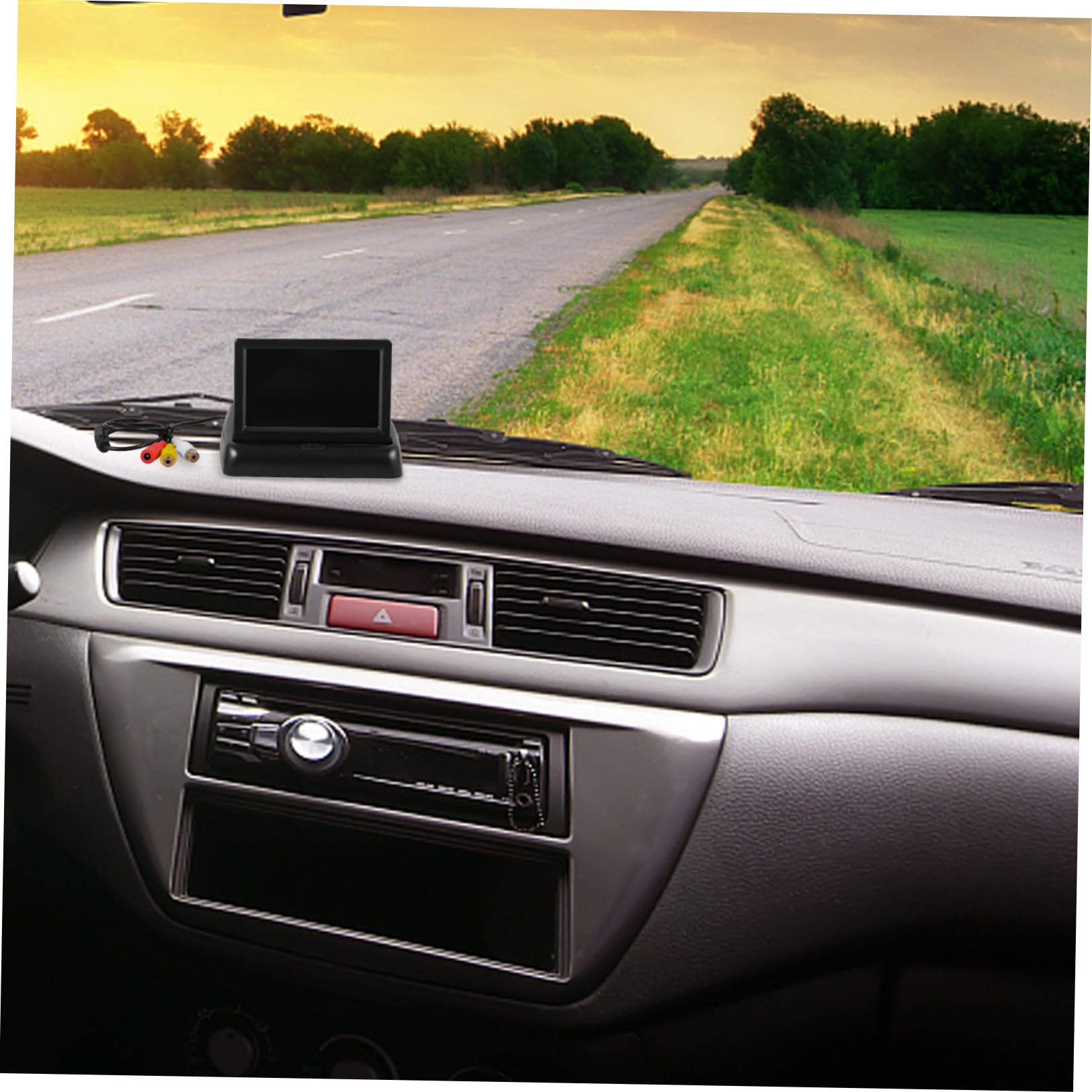 Écran Affichage De Caméra De Recul Pliable pour Voiture Moniteur De Recul pour Surveillance Arrière Réel