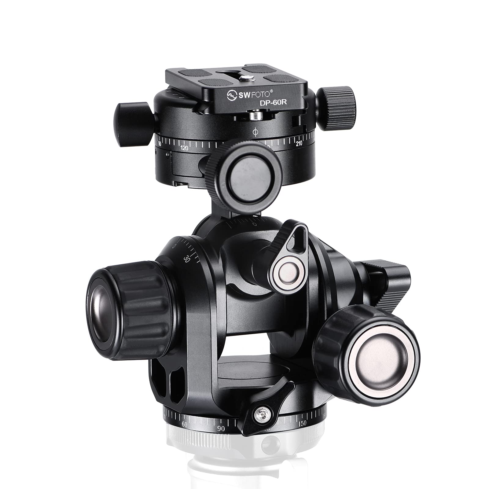 Amazon | SWFOTO GH-PRO+ ギア雲台 アルカスイス 3方向独立調節 3way雲  