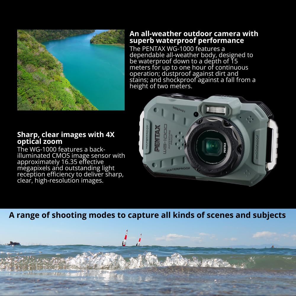 Amazon.com : Ricoh Pentax WG-1000 All-Weather Compact Camera