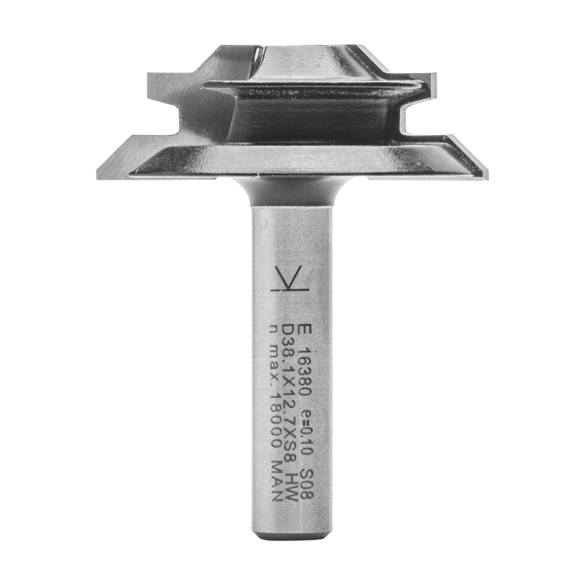 ENT 16380 Frez ukosny w wegliku, trzpien (S) 8 mm, srednica (D) 38,1 mm, NL 12,7 mm, M 6 mm, SL 32 mm