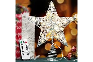 YAUNGEL Star Christmas Tree Topper with Remote Control