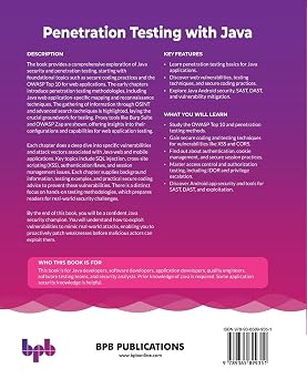 Penetration Testing with Java: A step-by-step pen testing handbook for Java applications (English Edition)