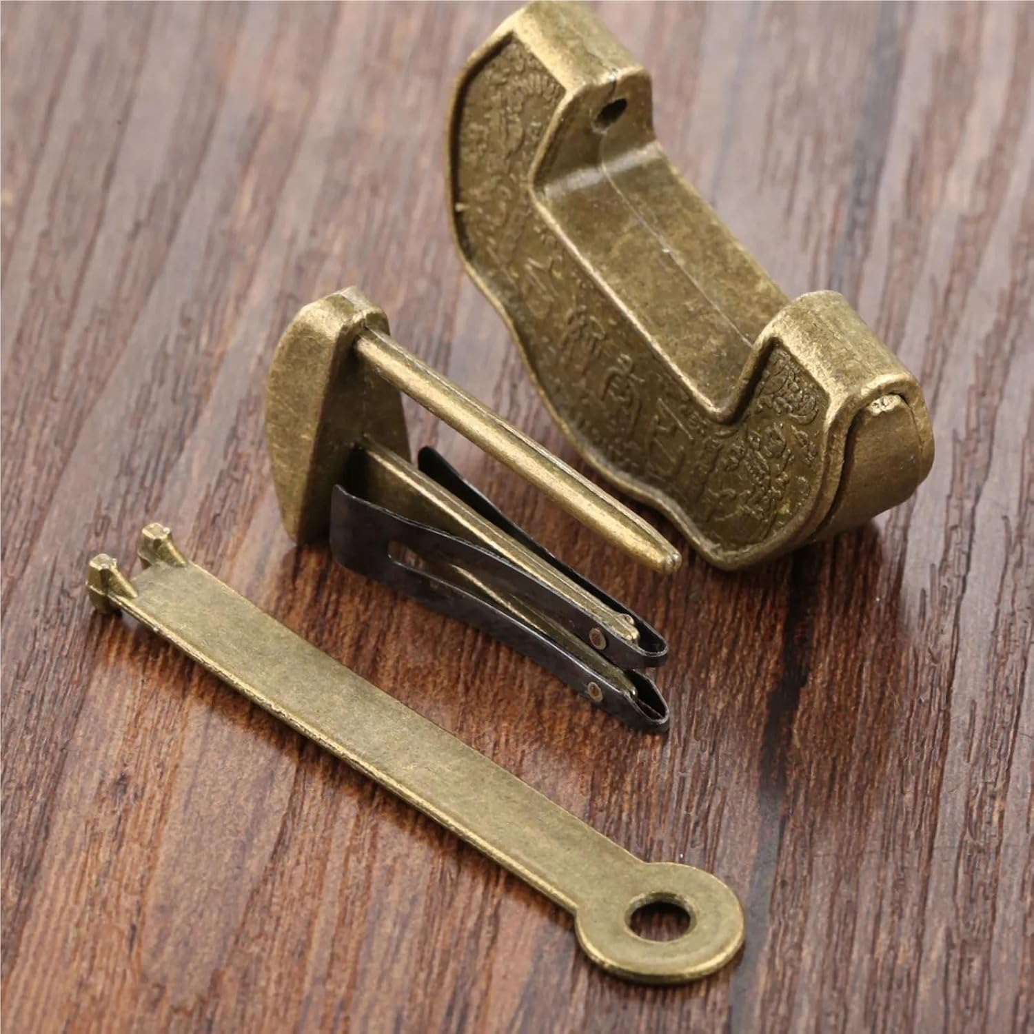 Antique Old Padlock Wooden Box Drawer Cabinet Door Hardware Locks 1Pcs