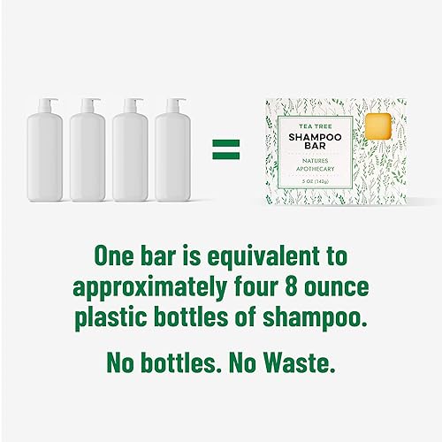 Miniatura 6 de Nature's Apothecary Barra de champú Lemongrass – totalmente natural, hecha a mano en Estados Unidos – Respetuoso con el medio ambiente, vegano – Sin