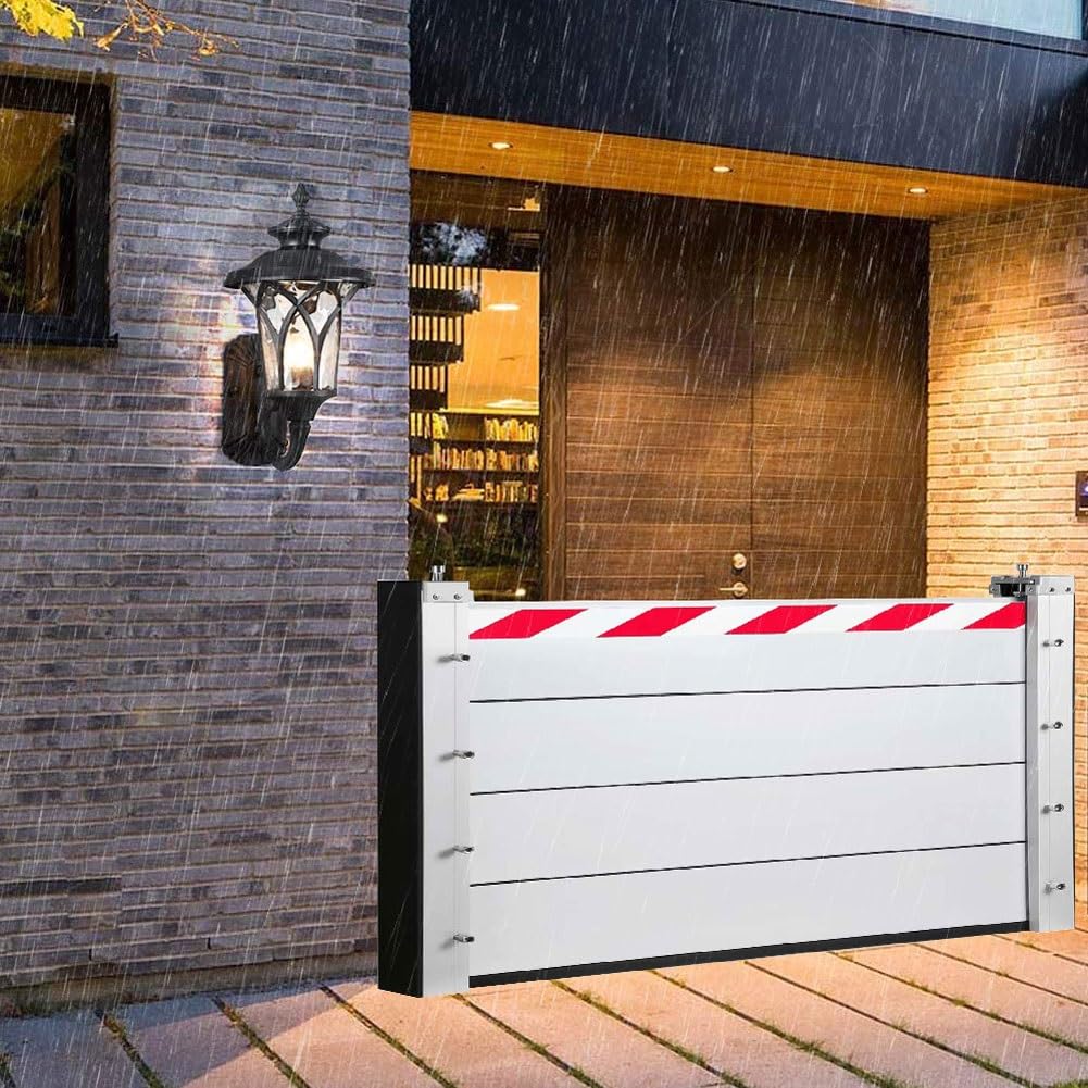 Barrière Anti-inondation, Barrières De Protection Contre Les Inondations Pour Garage, Barrière Mobile De Protection Contre Les Inondations, Pour Usine Base Entrepôt Cour Maison (118x40cm)