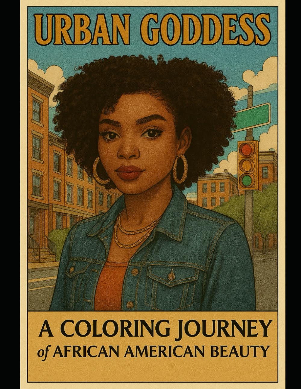 Urban Goddess:: A Coloring Journey of African American Beauty