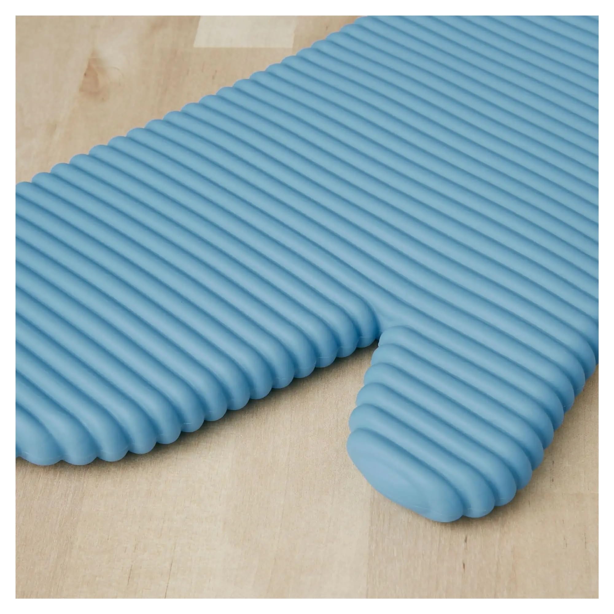 Maniques Four Silicone Souple nervuré 2 pcs, Bleu Velours
