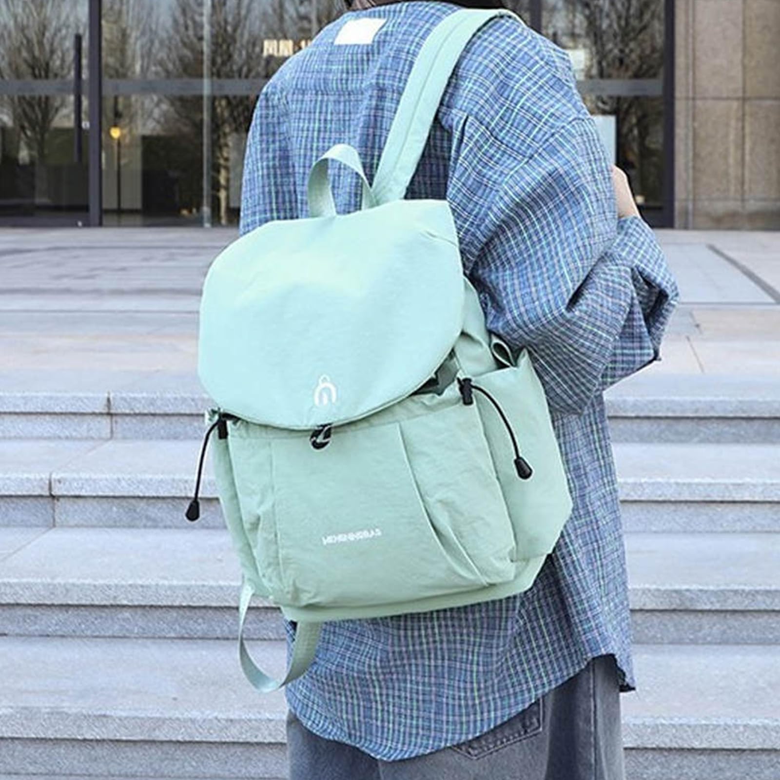 DEERWORD Mujer Bolsos Mochila Casual Bandolera Marca Mediano Antirrobo Italianos Lona 82122 1 piezas Púrpura