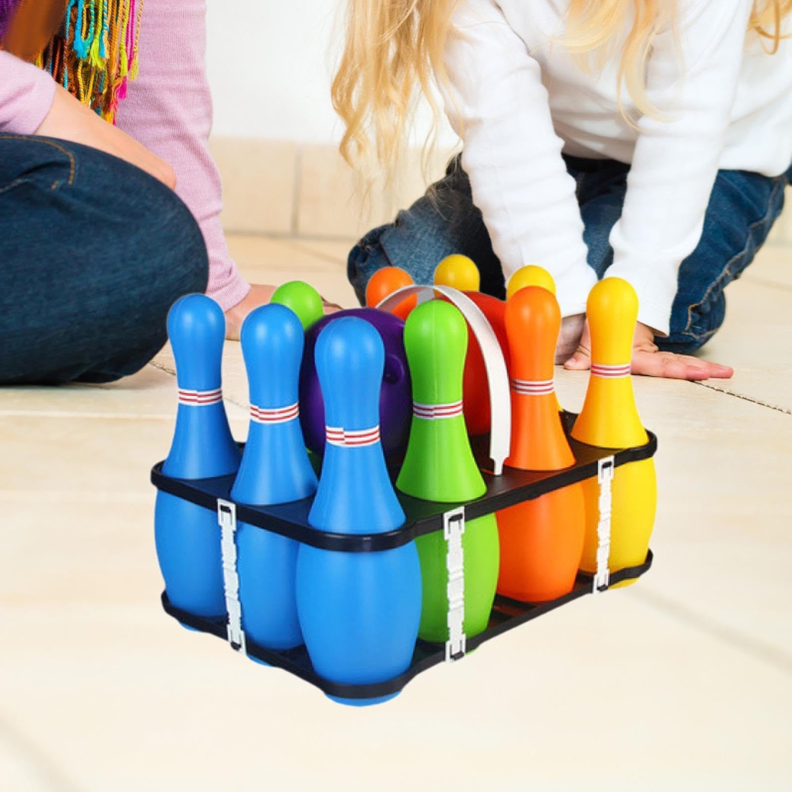 Bowling Set für Kinder mit Kegeln Und Bällen, Geschenkidee