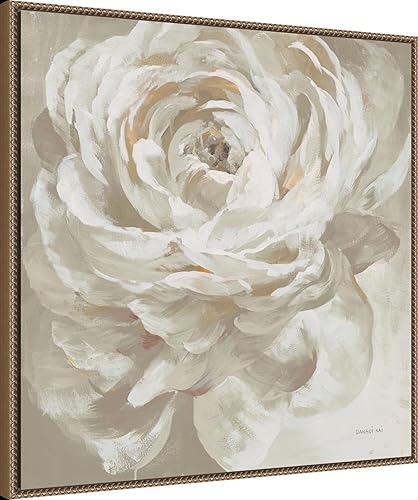 Miniatura 2 de Amanti Art Lienzo enmarcado para pared, 30 x 30 pulgadas, rosa neutra de Danhui Nai, lienzo enmarcado para pared, obras de arte de flores,