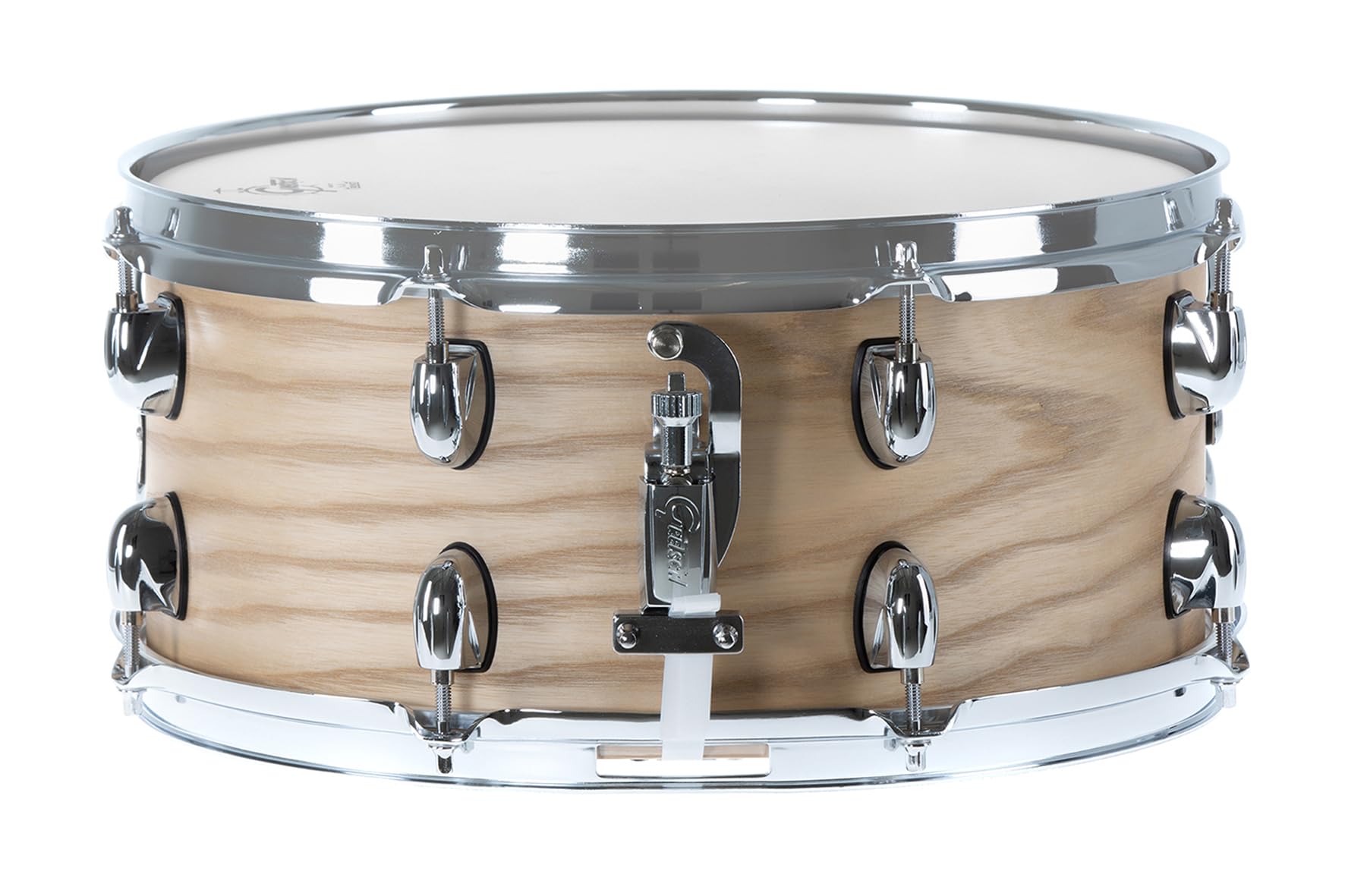Gretsch Snare Drum Full Range Ash - 14" x 6,5" - 10-lagiger Esche Kessel - 30° Kesselgratung - Satin Natural Finish - Stahlspannreifen - S1-6514-ASHSN
