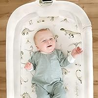 Vista 4 de Juego de sábanas ajustadas ultra suaves para cuna, 2 unidades, ajuste universal para cunas, cesta de moisés, colchón ovalado y rectangular, seguro