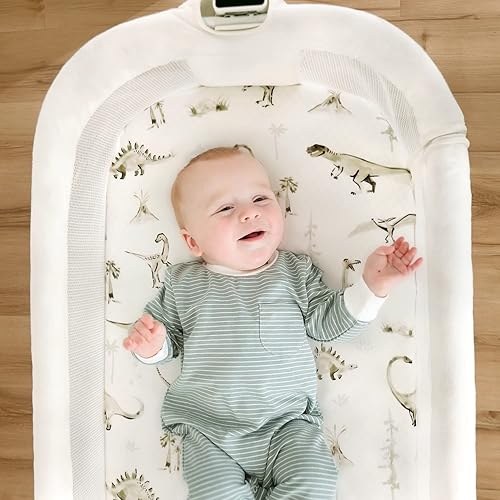 Miniatura 4 de Juego de sábanas ajustadas ultra suaves para cuna, 2 unidades, ajuste universal para cunas, cesta de moisés, colchón ovalado y rectangular, seguro y
