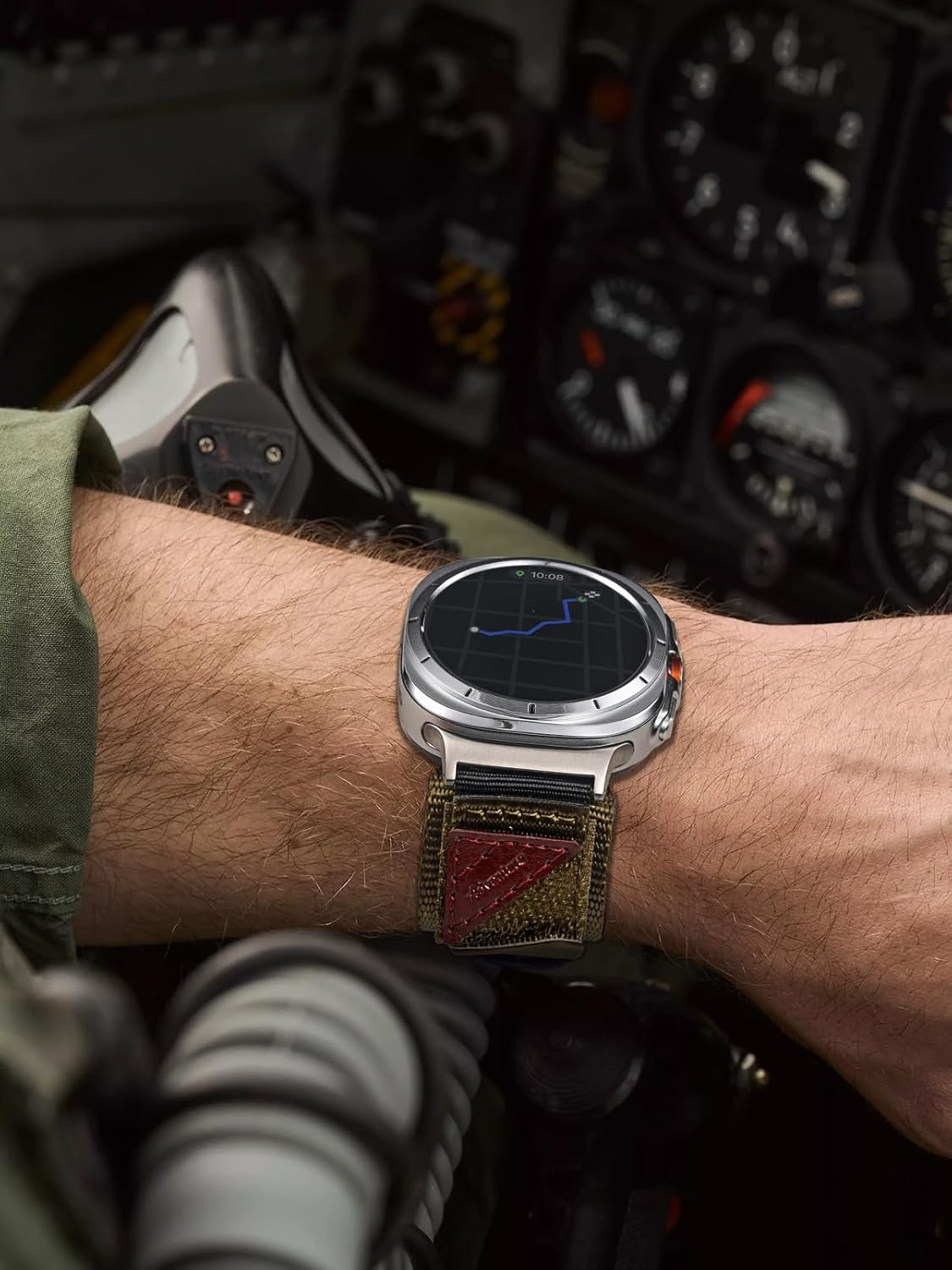 Nylon Strap Compatible with Samsung Galaxy Watch Ultra Band 47mm/Ultra 2(2025/2024) Bands，Millitary Nylon Bracelet Galaxy Watch Ultra for Men