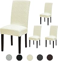 Vista 95 de Juego de 6 fundas elásticas para sillas de comedor, extraíbles y lavables, para sillas de comedor, hotel, ceremonia