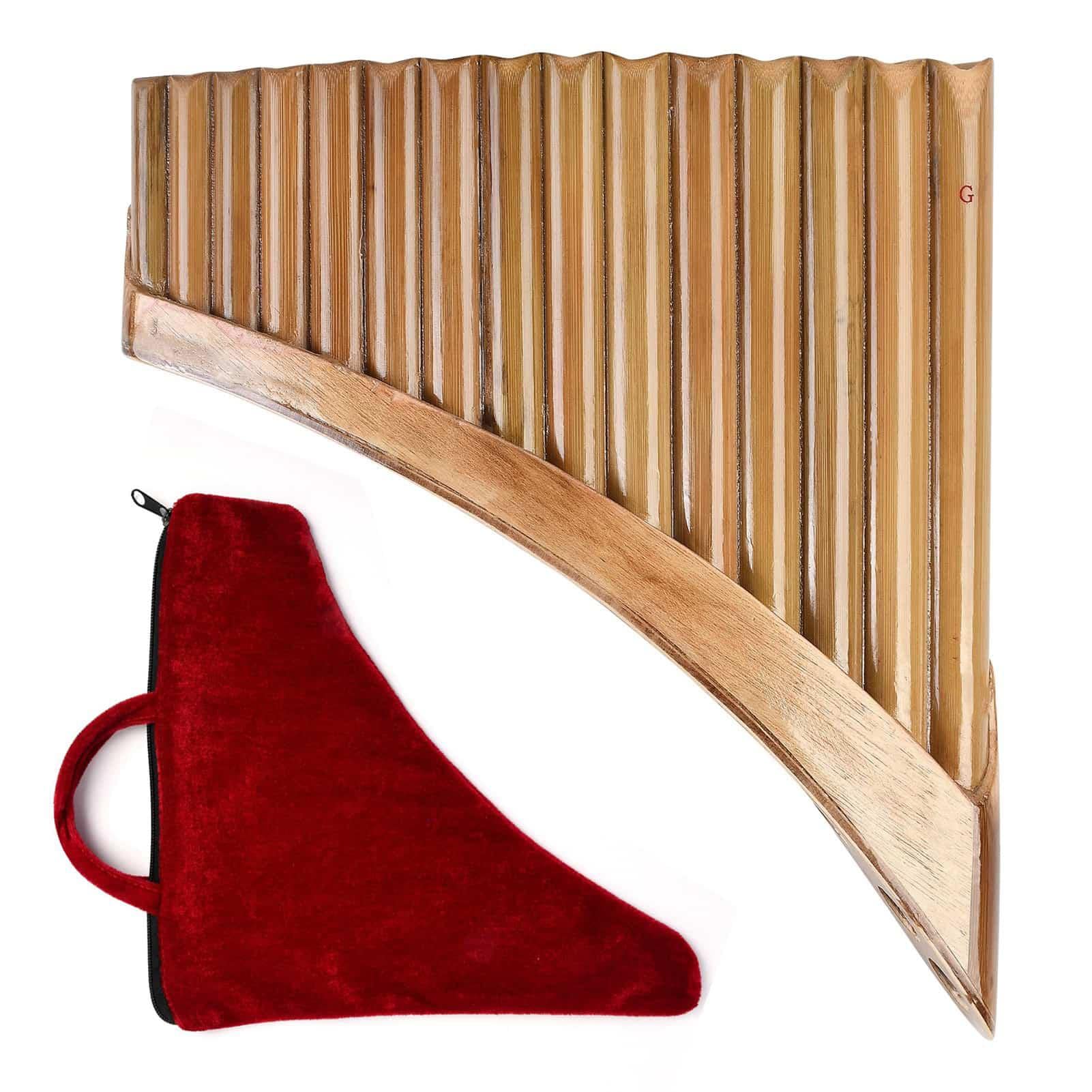 Flûte à pan en Bambou à 15 Tubes - Clé en Sol - Musique Traditionnel Chinois - Musique Traditionnel - Flûte à Main Gauche/Droite - Instrument à Vent en Bois | Chinois - Musique Traditionnel - Flûte à Main Gauche/Droite - Instrument à Vent en Bois