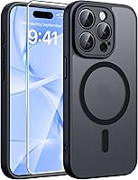 Vista 91 de FNTCASE - Funda para iPhone 15, iPhone 14 y iPhone 13, magnética, translúcida, fina y antigolpes, protección de grado militar, resistente a caídas