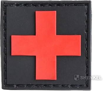 サバゲーパッチ Amazon | SHENKEL 十字 クロス 衛生兵 ワッペン パッチ PVC製