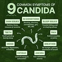 Vista 3 de Candisite Candida Cleanse Fórmula avanzada 10 en 1 - Ajenjo, nogal negro, PAU D'Arco Apoya el equilibrio digestivo y microbiano Soporte