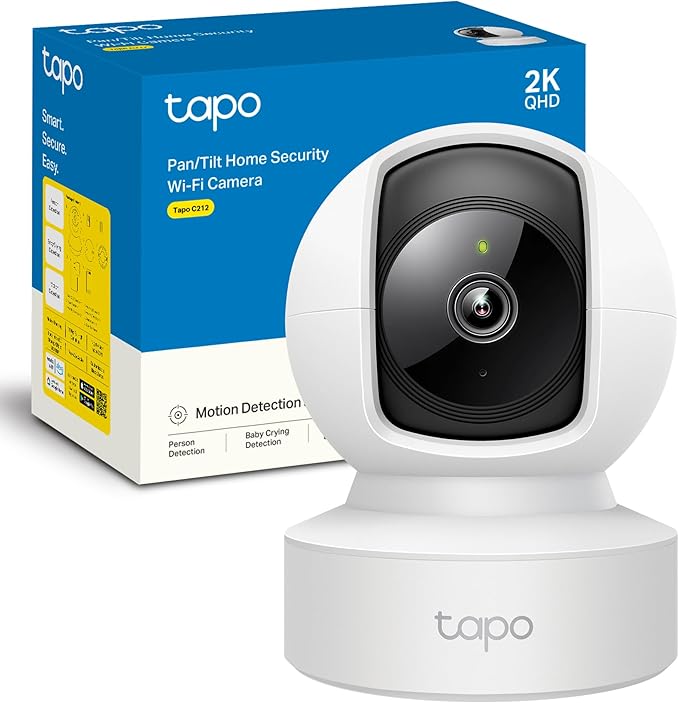 Cámara 360º TP-Link TAPO C212 2k 4 megapixeles para interiores con WiFi y Power over Ethernet.