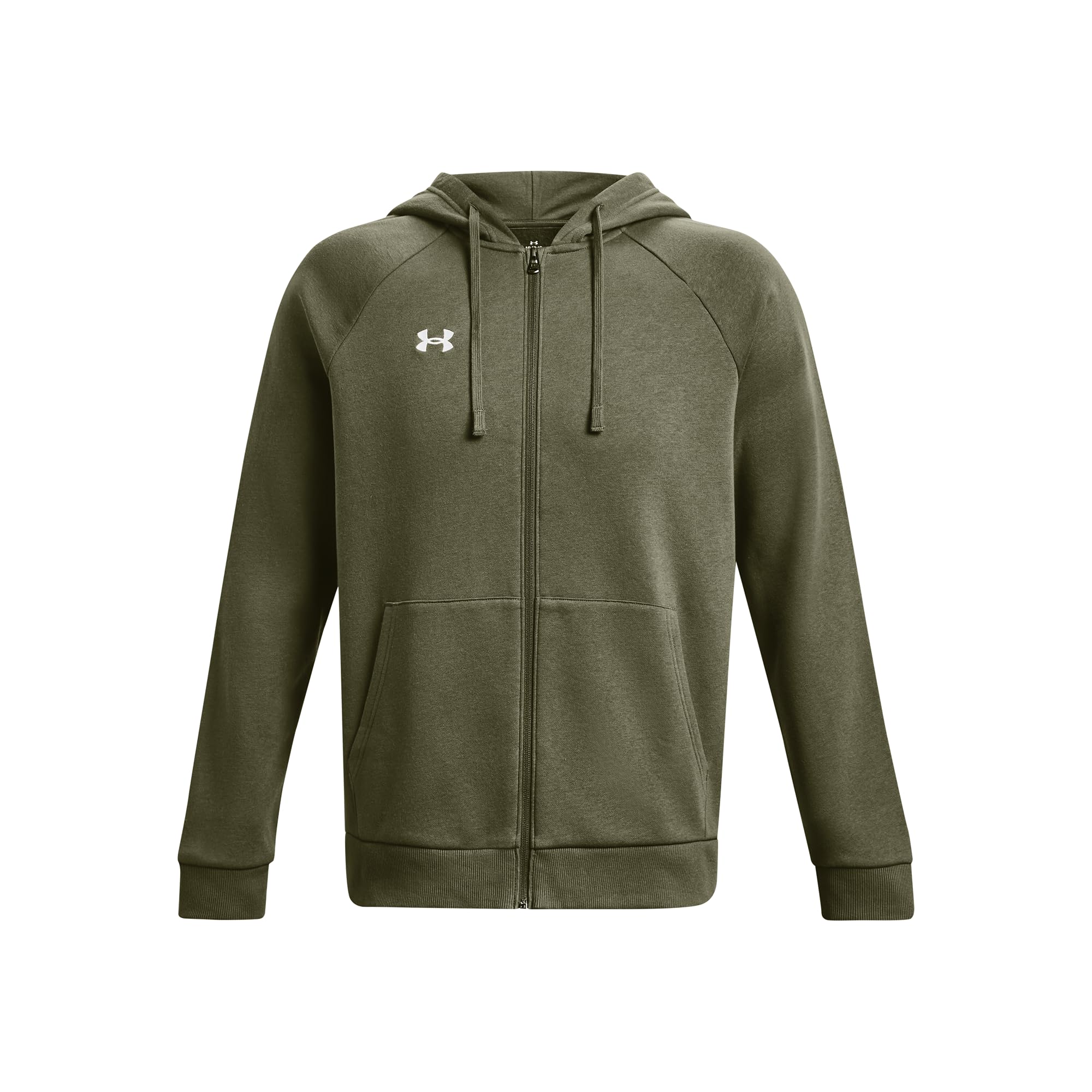 Under Armour Herren Ua Rival Cotton Fz Hoodie sportliche Sweatjacke, Warmer Kapuzenpullover mit durchgehendem Reißverschluss (1er Pack)