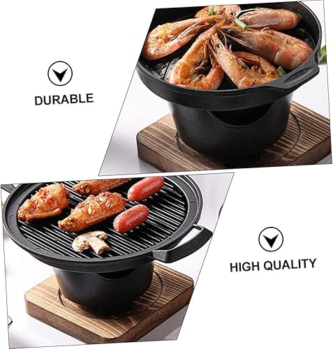 Miniatura 2 de BESTOYARD 2 juegos de utensilios de cocina coreanos herramientas japonesas al aire libre parrilla horno parrilla estante de metal asado estufa de