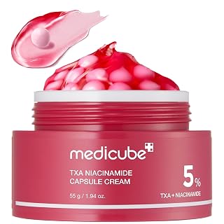 medicube TXA+Niacinamide Capsule Cream | Dual Radiance Moisturizer, Ideal for Use After Spot Care | For Uneven Skin Tone, Texture & Hydration | 99% Pure Tranexamic Acid | Korean Skincare | 1.94oz - Amazon product rated Grade A