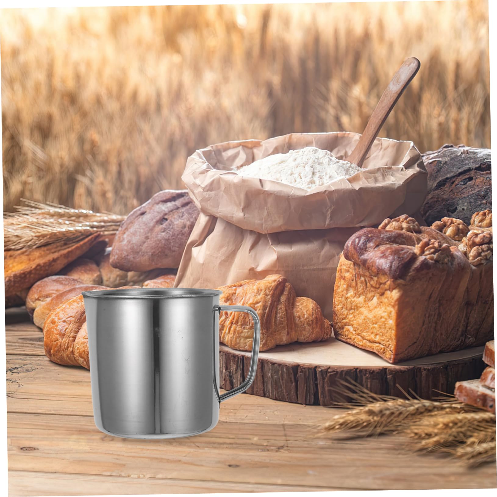 Tazas 1000ml 500ml Acero Inoxidable Medidoras 2 Piezas
