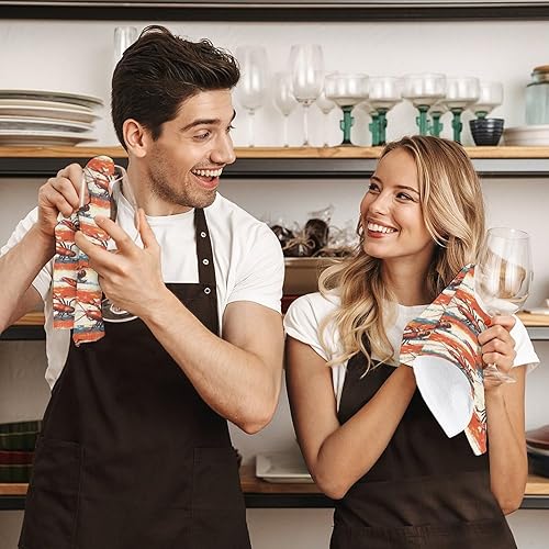 Miniatura 7 de Decorative Hand Towels for Bathroom - Retro Striped Lobster Print Soft Absorbent Small Bath Hand Towels for Kitchen, Farmhouse, Spa, Hotel, Guest