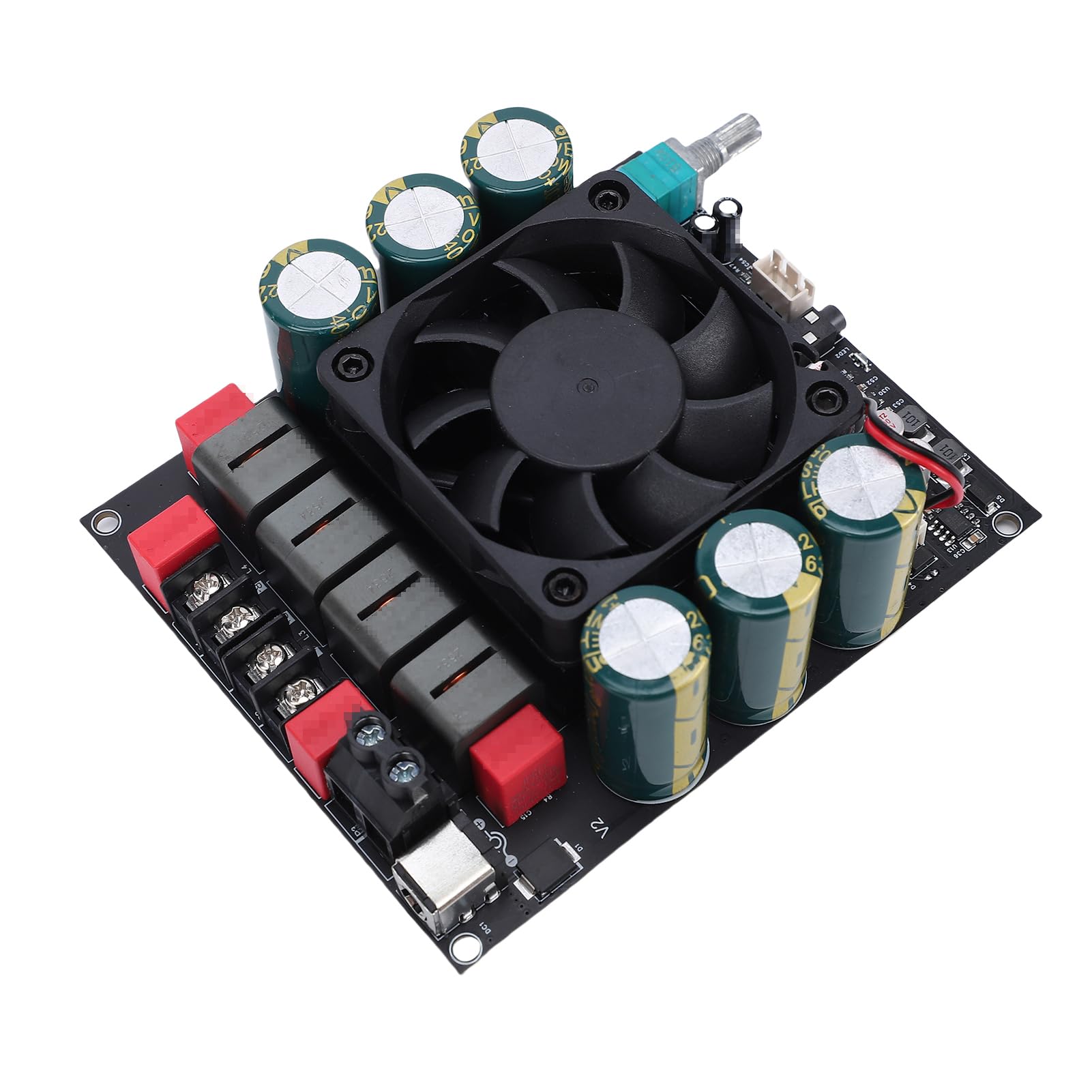 Bewinner Płytka Wzmacniacza TPA3255 Wysoka Moc Wyjściowa 600 W + 600 W, Wzmacniacz Cyfrowy Klasy D z Inteligentnym Rozpraszaniem Ciepła i ochroną, do Profesjonalnego Audiofilskiego Samodzielnego