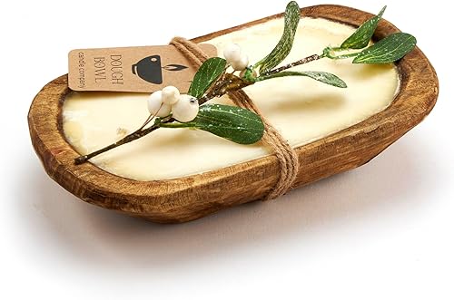 Winterberry - Vela de soja Vela de cera de aceite esencial de 3 mechas para derretir, decoración rústica de granja, 20 onzas, velas de soja