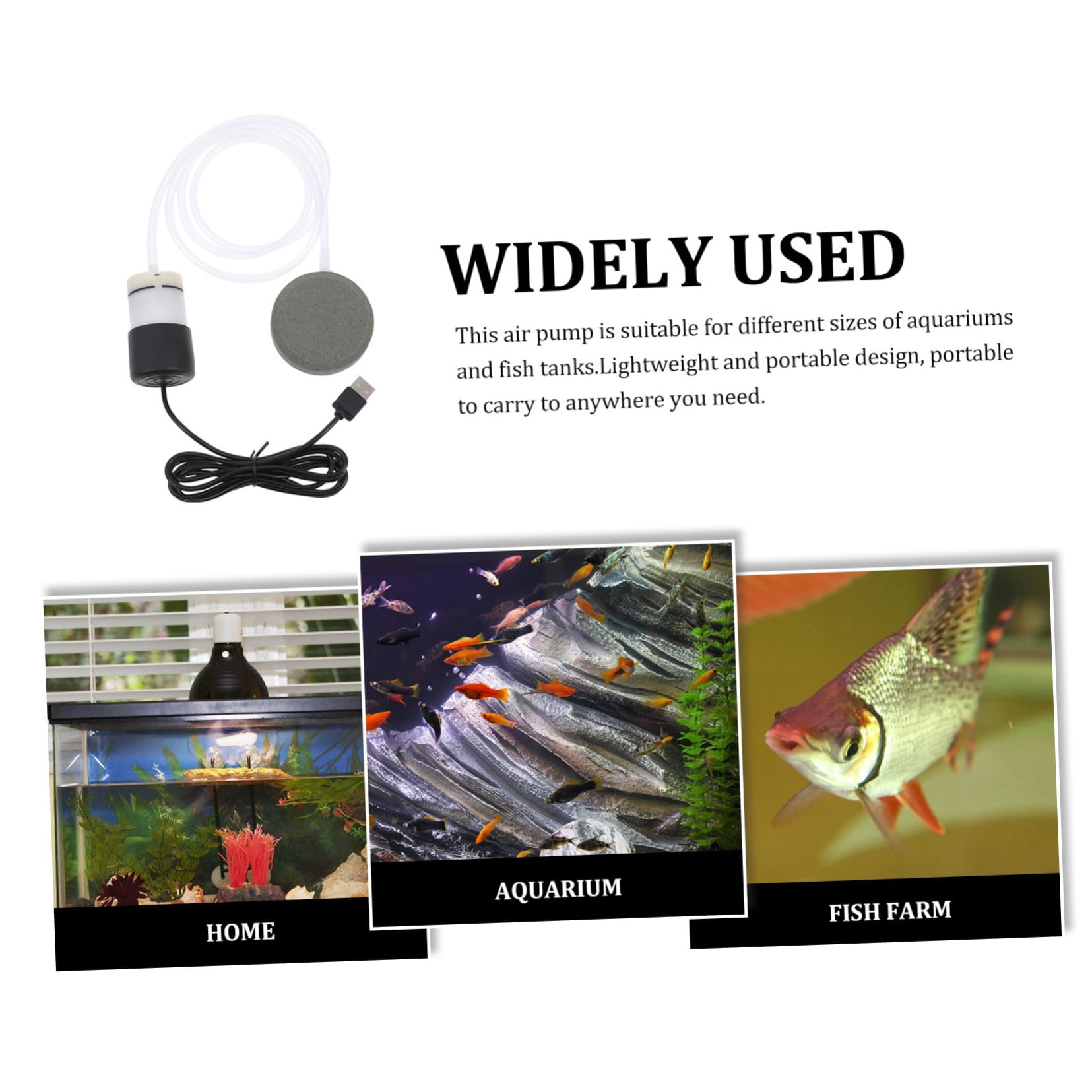 SOIMISS 2 Sätze Sauerstoffpumpe für Fischbecken klein Luftpumpe für Aquarien Aquarium Oxygen Pump Fish Tank Oxygen Pump USB-Sauerstoffpumpen Sauerstoffpumpe für Aquarien Abs