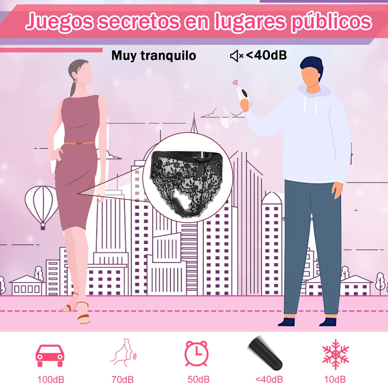 Bragas Vibrador Juguetes Eróticos para Mujer Pareja Sexuales con Vibración - Juguetes Sexuales Vibradorador Clítoris Control Remoto, Vibradores Tangas Mujer Masturbádores Femeninos Sex Toys Femenino