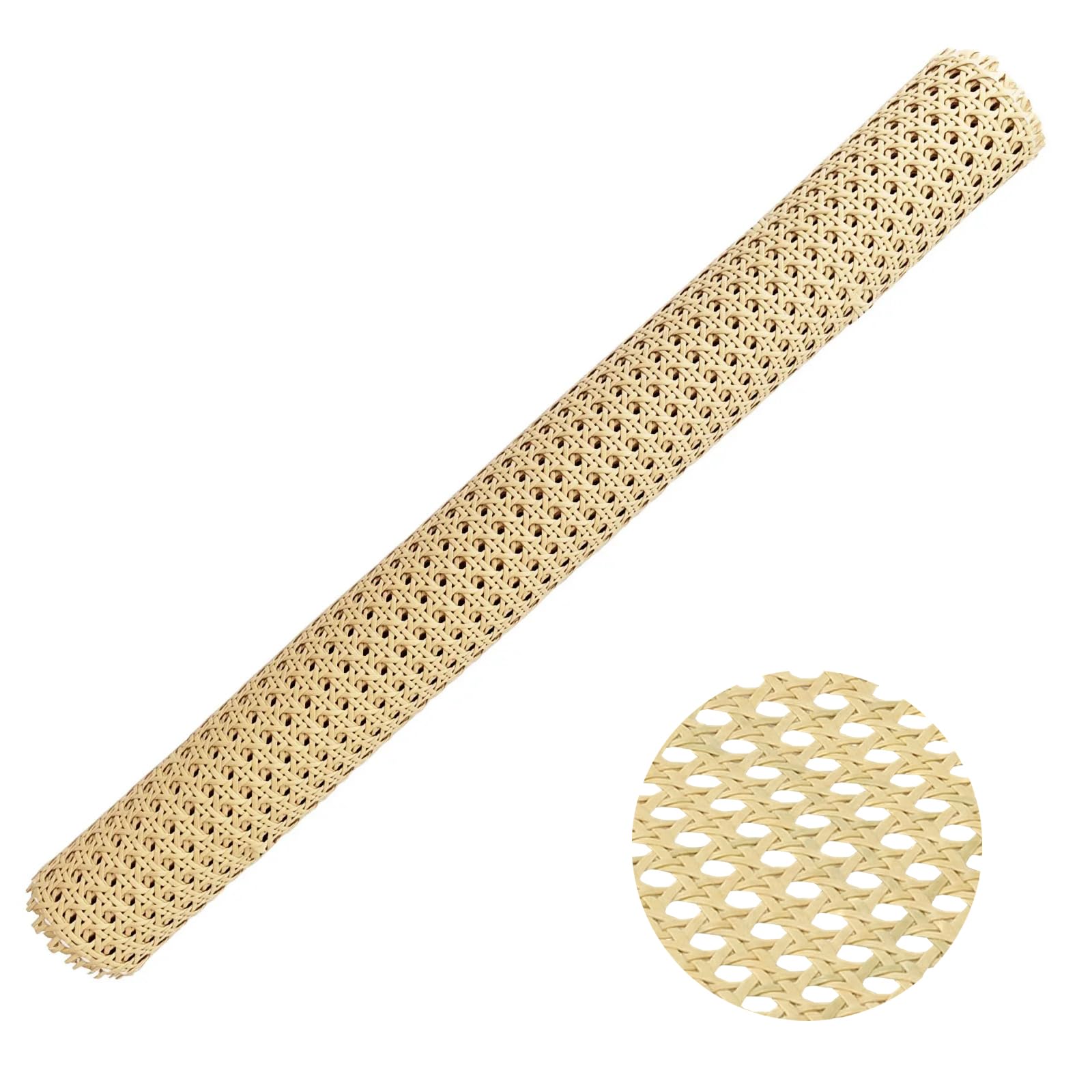 24" Width x 3.3 Feet Plastic Cane Rattan Webbing Roll for Caning Projects