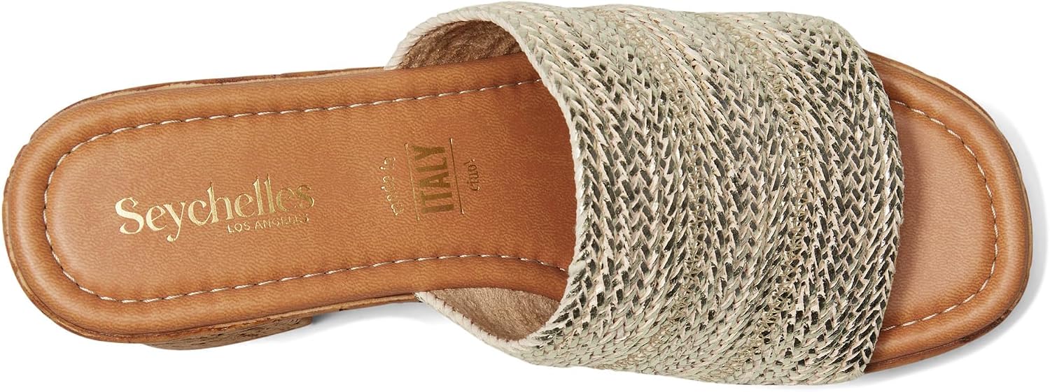 Seychelles womens Applause Metallic Raffia