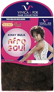 Vivica A Fox Hair Collection HKBK16L-V Human Hair Afro Curl Kinky Bulk Extension, FS27/613, 5.8 Ounce