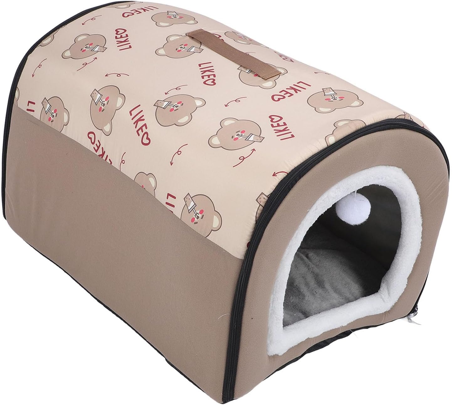 Winter Dog Bed Self Warming Puppy House Cozy Cat Sleeping Tent Foldable Dog House Kennel Bed Mat with Cushion Pet Cave Bed Warm Cat Bed for Small Medium Large Dogs Cats (XL)