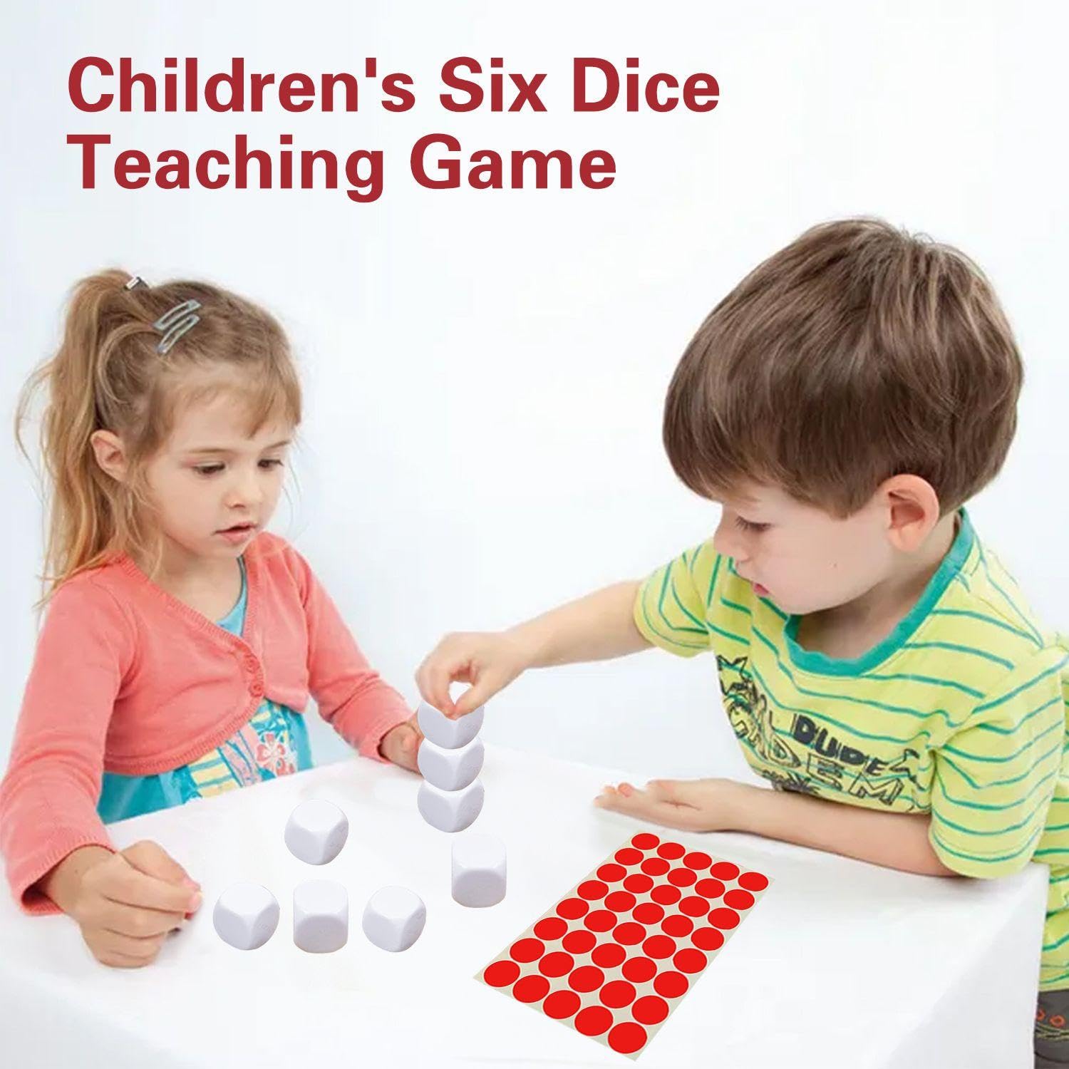 14 Pezzi di Dadi Bianchi, 2 Adesivi per L'Etichetta, Cubetti Acrilici Vuoti, Dadi di Gioco Creativi, Pittura Artistica Fai -da -Te.