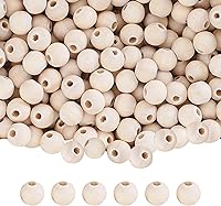 Vista 24 de Mandala Crafts - 2000 cuentas de madera redondas pequeñas de 6 mm para manualidades, suministros de macramé - Cuentas de madera natural sin terminar