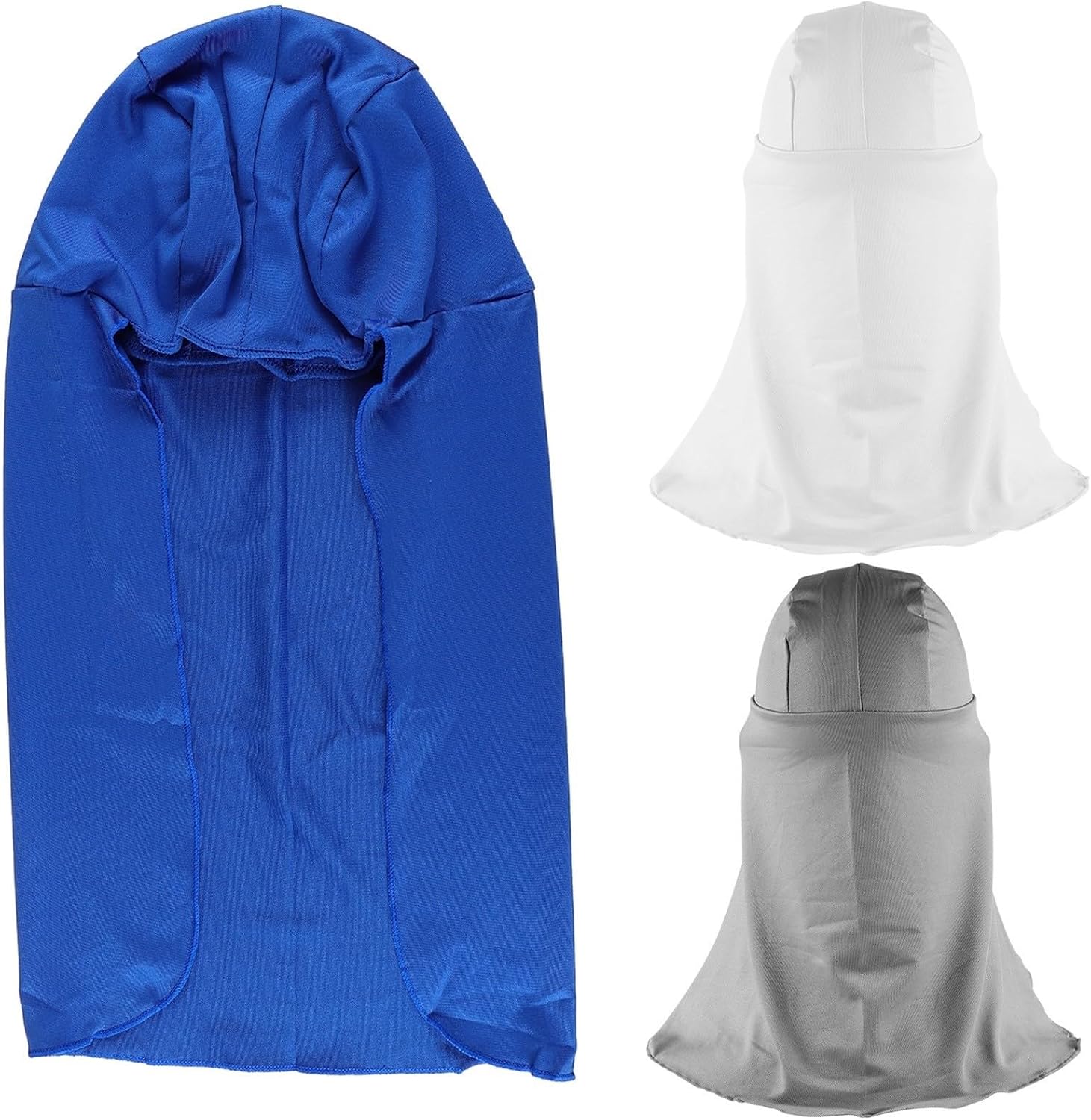 3pcs Long Tail Turban Hats for Men and Women, Comfortable Polyester Breathable Sunshade Hats with Neck Cover for Outdoor Cycling and Camping