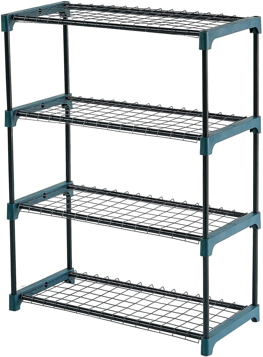 YORKSHIRE HOMEWARE 4 Tier Greenhouse Staging Unit, Outdoor Shelving Rack, Plants Shelf Stand