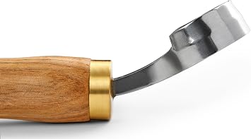 Wood Carving Scorp Knife. Round Carving Tool for Spoons, Bowls and Cups. Wood Carvers Rounded Hook Knife Spoon carving knife. ANGLED