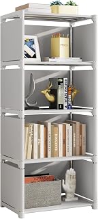 Rerii Cube Storage Shelf, Closet Organizers and Storage Shelves, Small Bookshelf Bookcase for Bedroom, Living Room, Small Spaces, 5 Layer