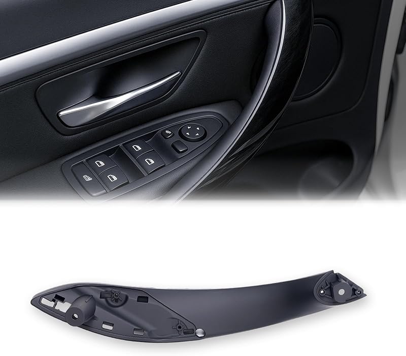Maçaneta interna da porta iCarPro para BMW F30/F32 – dianteira direita, preta, 1 unidade