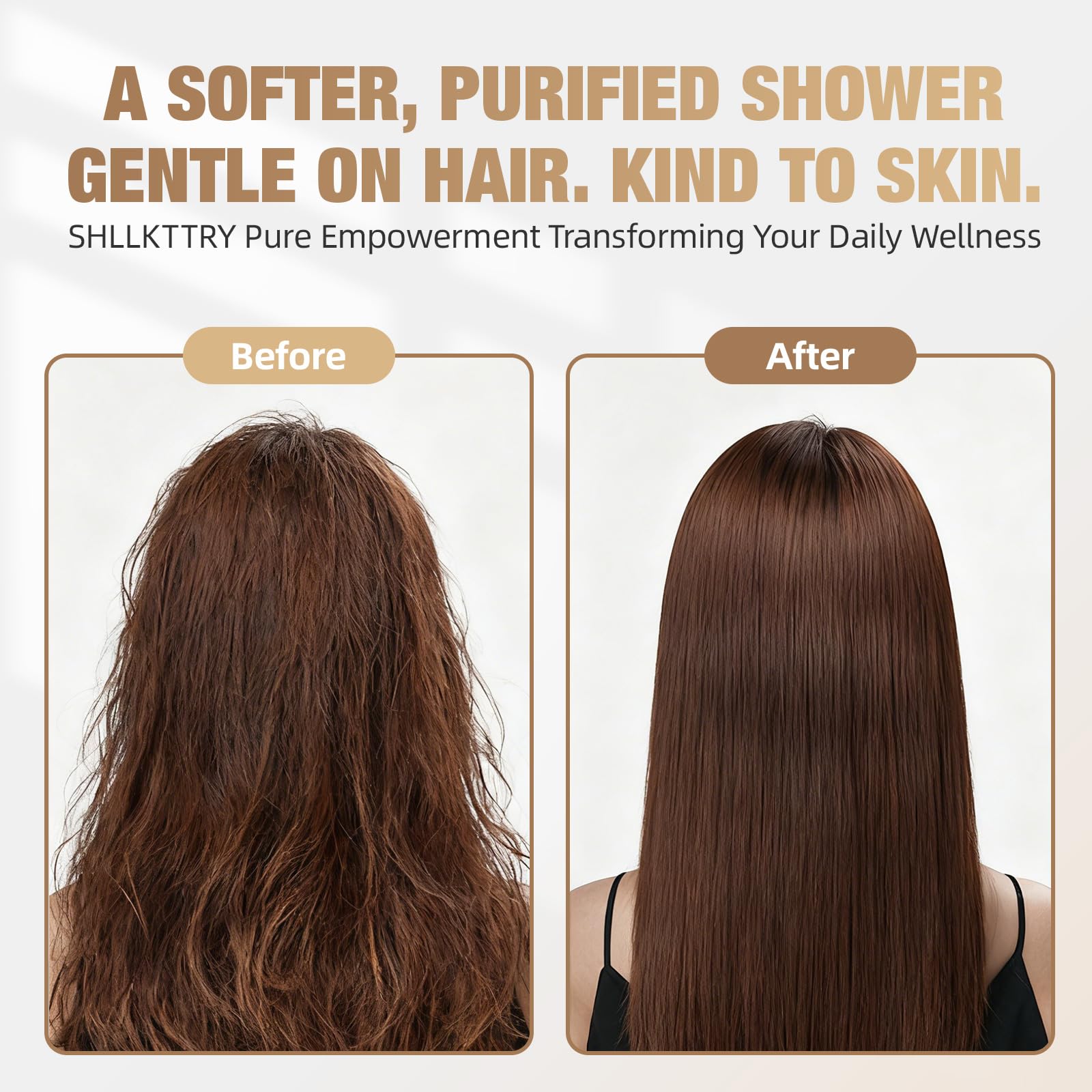 Filtro de agua de baño con rebosadero, 3000 galones de filtración, elimina impurezas, cloro, flúor, suavizante para agua dura, mejora la salud de la piel, el cabello, las uñas