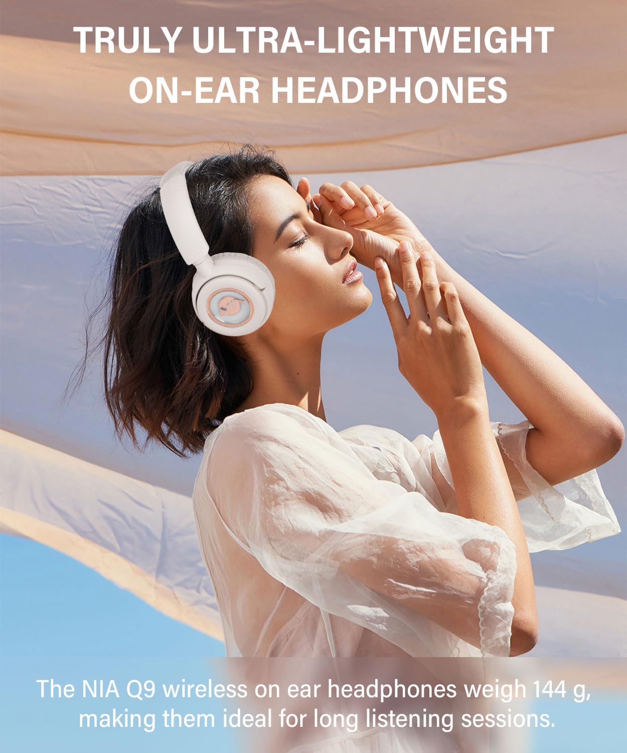 XuanGui Wireless On Ear Headphones, Hi-Fi Stereo Bluetooth Headphones with Microphone, 20H Playtime, Bluetooth 5.3 - Image 2